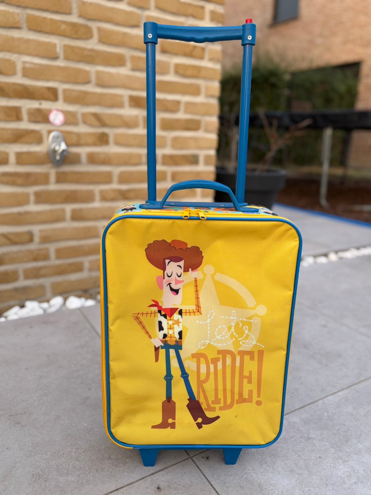 Kinderkoffer Woody/ Toy Story, Ophalen, Zo goed als nieuw, Wieltjes