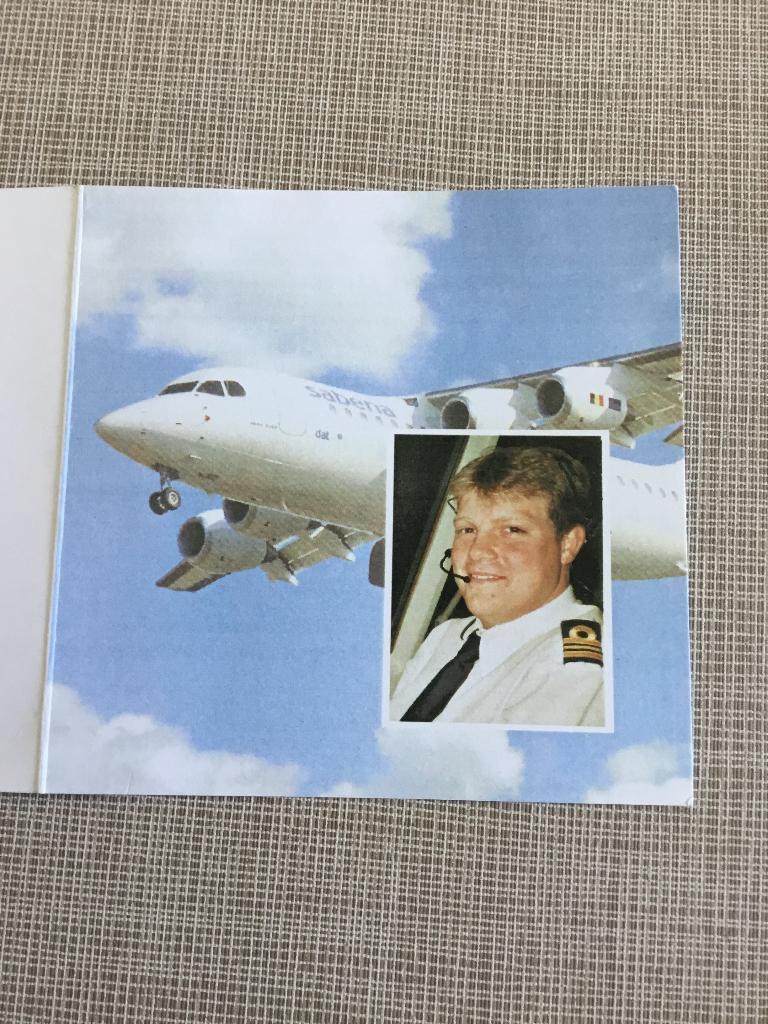 Pilote SN BRUSSELS AIRLINES R.Vannitsen St.Truiden +Deurne, Envoi, Image pieuse