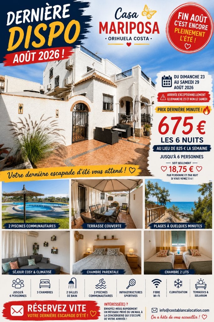Maison de vacances sur Orihuela Costa en Espagne, Vakantie, Vakantiehuizen | Spanje, Wasmachine, Costa Blanca, Stad, Eigenaar