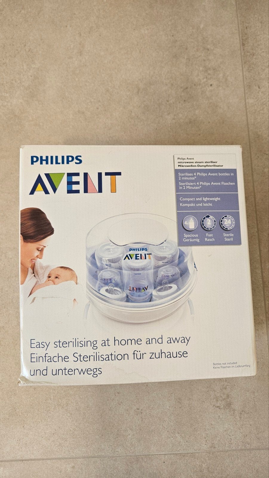 Flesjes en spenen sterilisator Philips Avent, Ophalen of Verzenden, Sterilisator