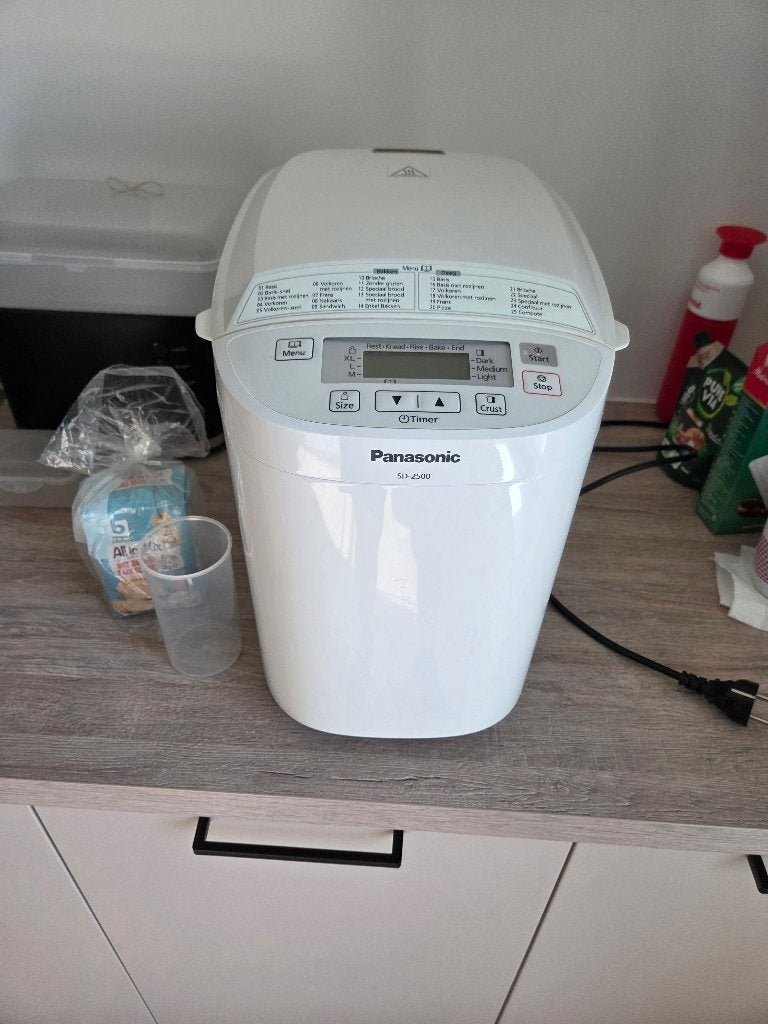 Panasonic Broodbakmachine SD-2501 [Lees beschrijving!], Elektronische apparatuur, Broodbakmachines, 400 tot 800 gram deeg, Ophalen