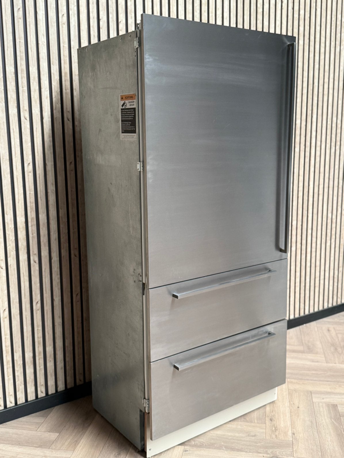 Luxe Sub Zero Koelkast Inox + Vriesgedeelte, Ophalen of Verzenden