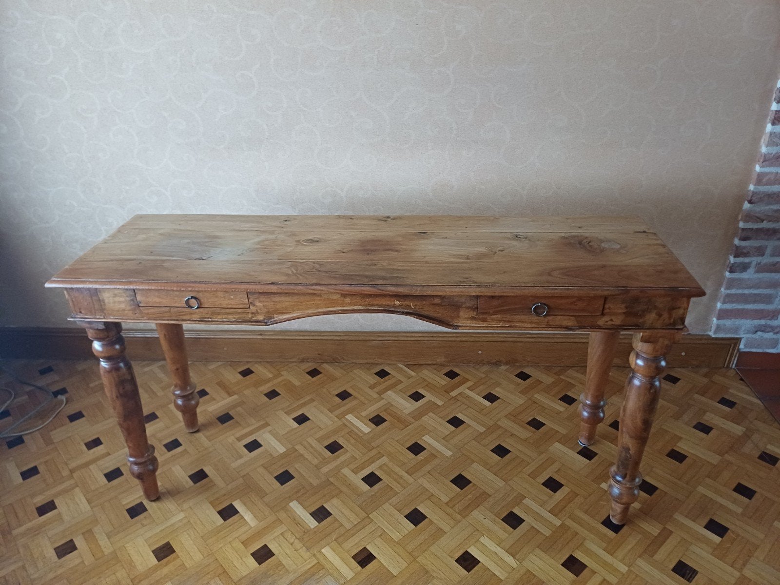 schrijftafel, Ophalen