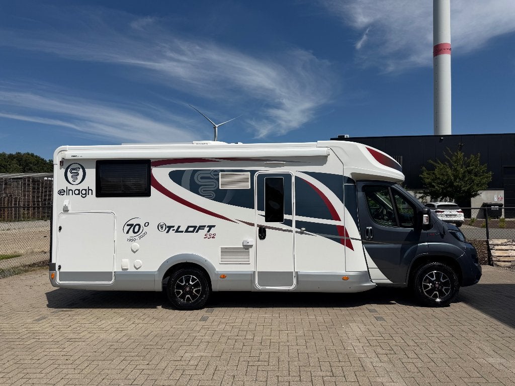 ELNAGH T-LOFT532/Fiat 2.3 140 pk/Luxe/Stand Airco/Satelliet/, Chemisch toilet, Ringverwarming, Afzuigkap, Fiat