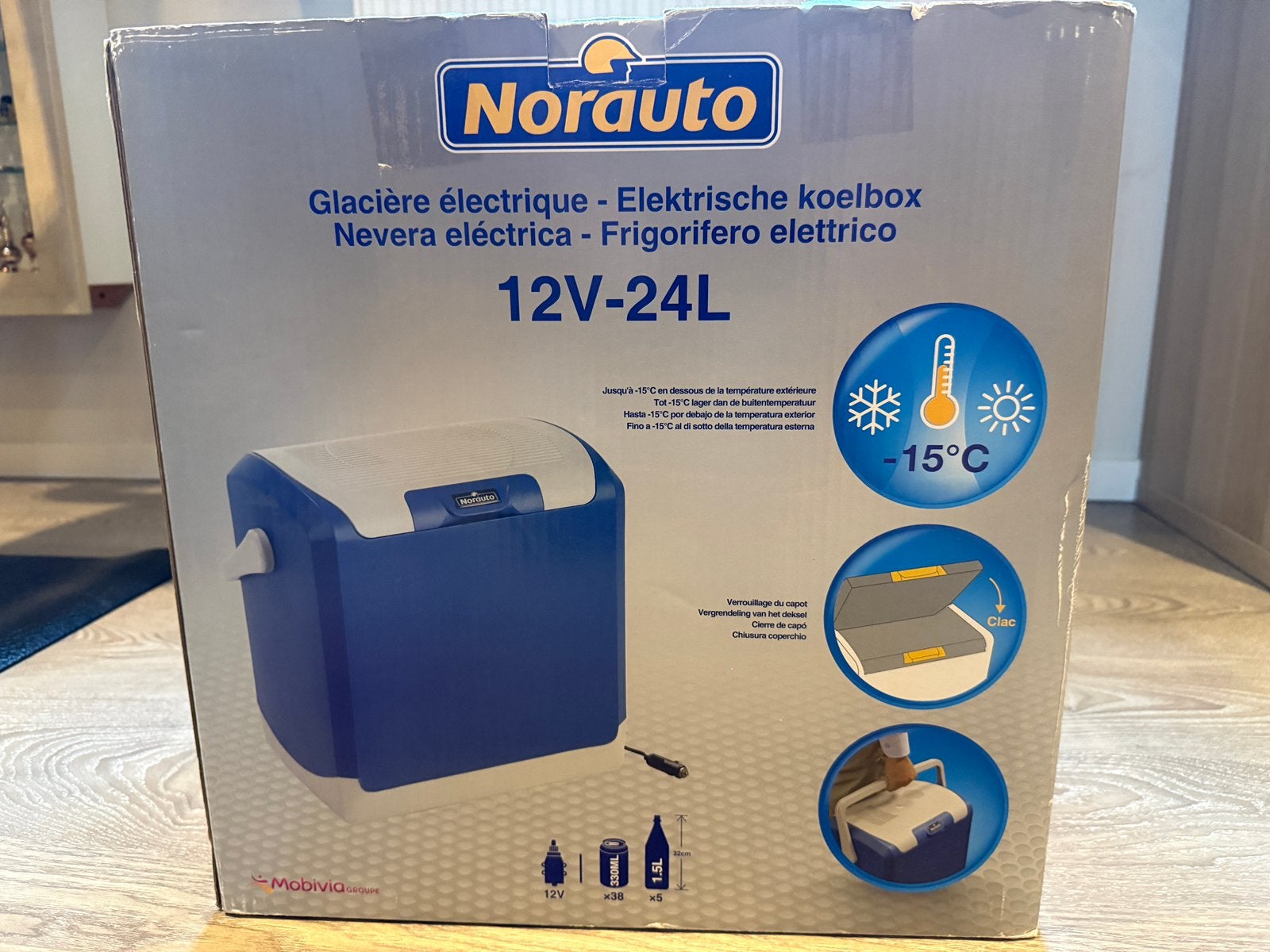 Frigobox Norauto 24L, Caravanes & Camping, Glacières, Enlèvement, Comme neuf