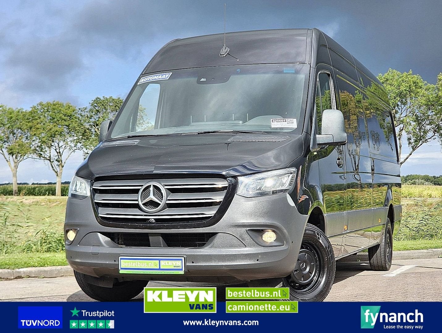Mercedes-Benz SPRINTER 319 L3H2 Maxi LED Mbux10, Auto's, Bestelwagens en Lichte vracht, Automaat, Cruise Control, Zwart, Mercedes-Benz