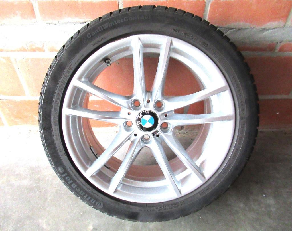 Set van 4 BMW M velgen 9J X 18", banden Continental 255/40 R, Auto-onderdelen, Banden en Velgen, Ophalen, 18 inch, 255 mm, Winterbanden