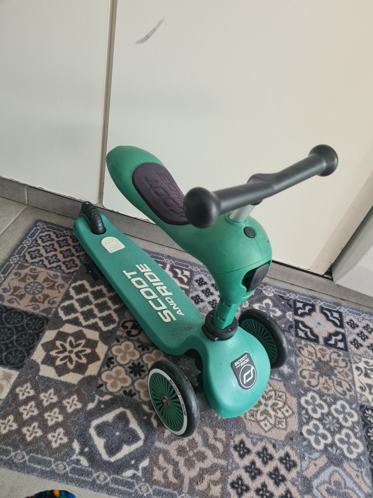 Scoot and ride groen 2 in 1, Ophalen