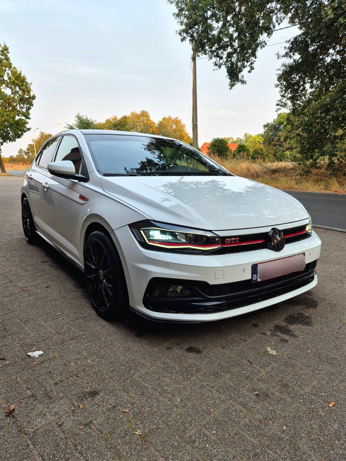 POLO GTI/AUTOMAAT/PANO/EURO 6/NO OPF/2018, Auto's, Volkswagen, Automaat, Stof, Wit, 5 zetels