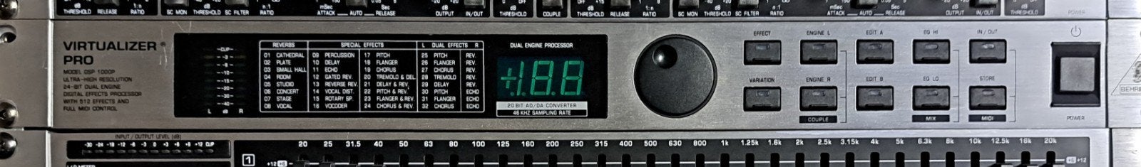 Virtualiseur Behringer DSP 1000P Pro, Enlèvement, Utilisé, Multi-effet