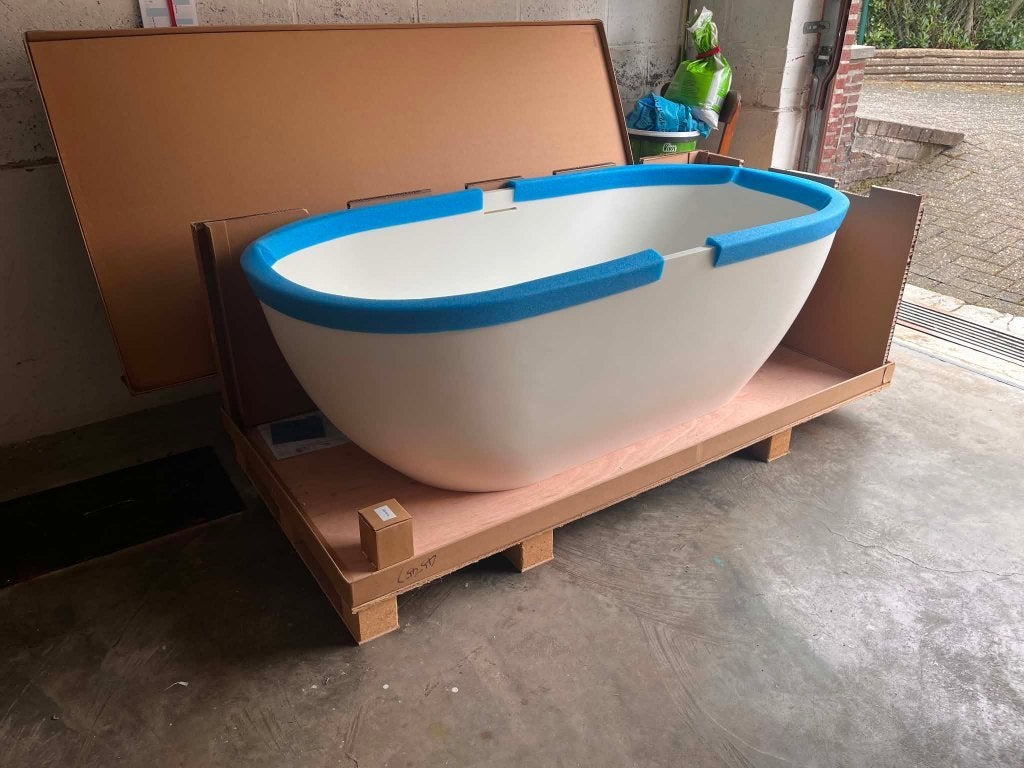 Balmani Nomina Vrijstaand Bad - Solid Surface Wit (Nieuw!), Enlèvement, Neuf, Autres types