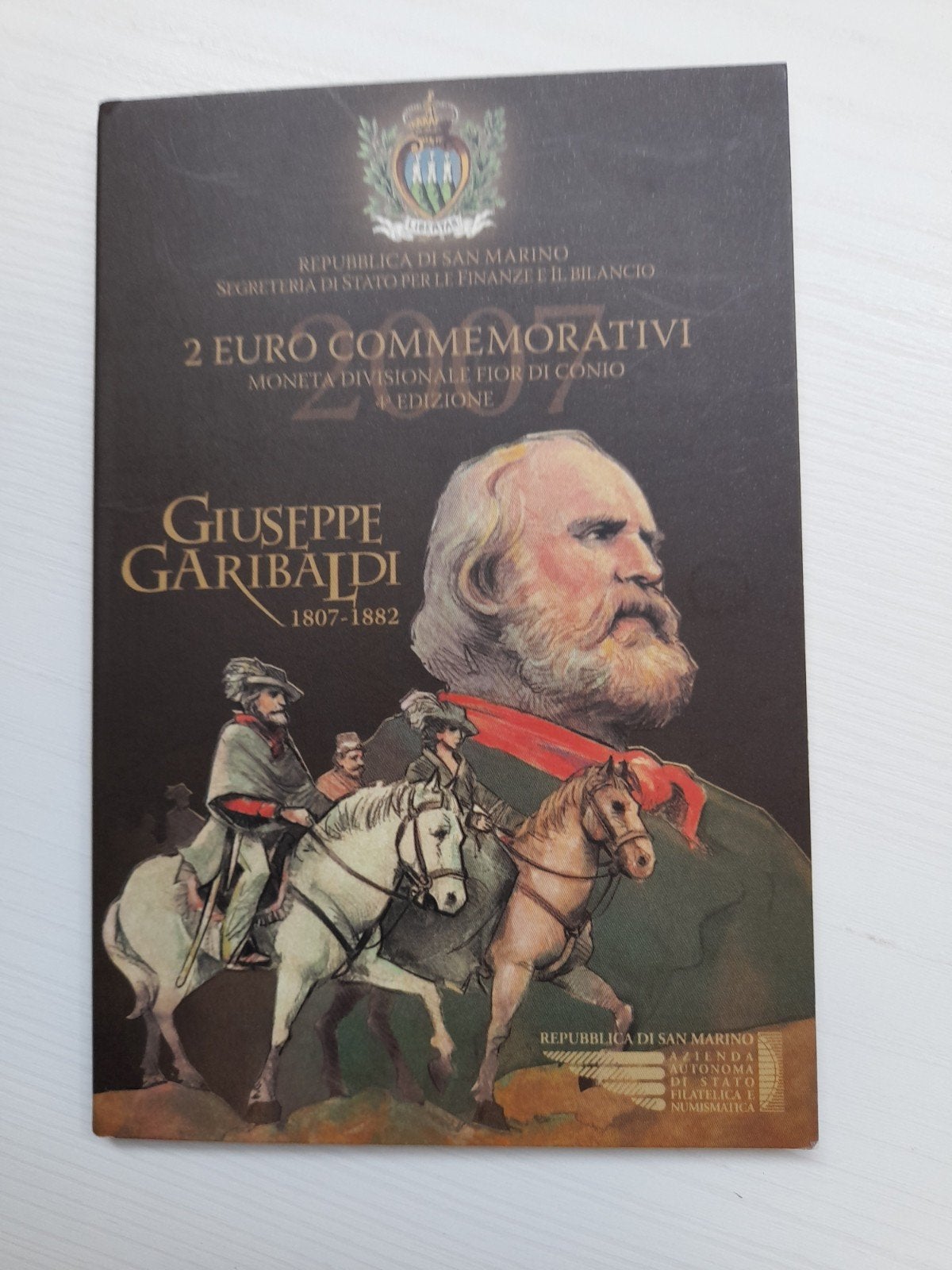 San-Marino  munt 2007 Giuseppe Garibaldi, Ophalen of Verzenden