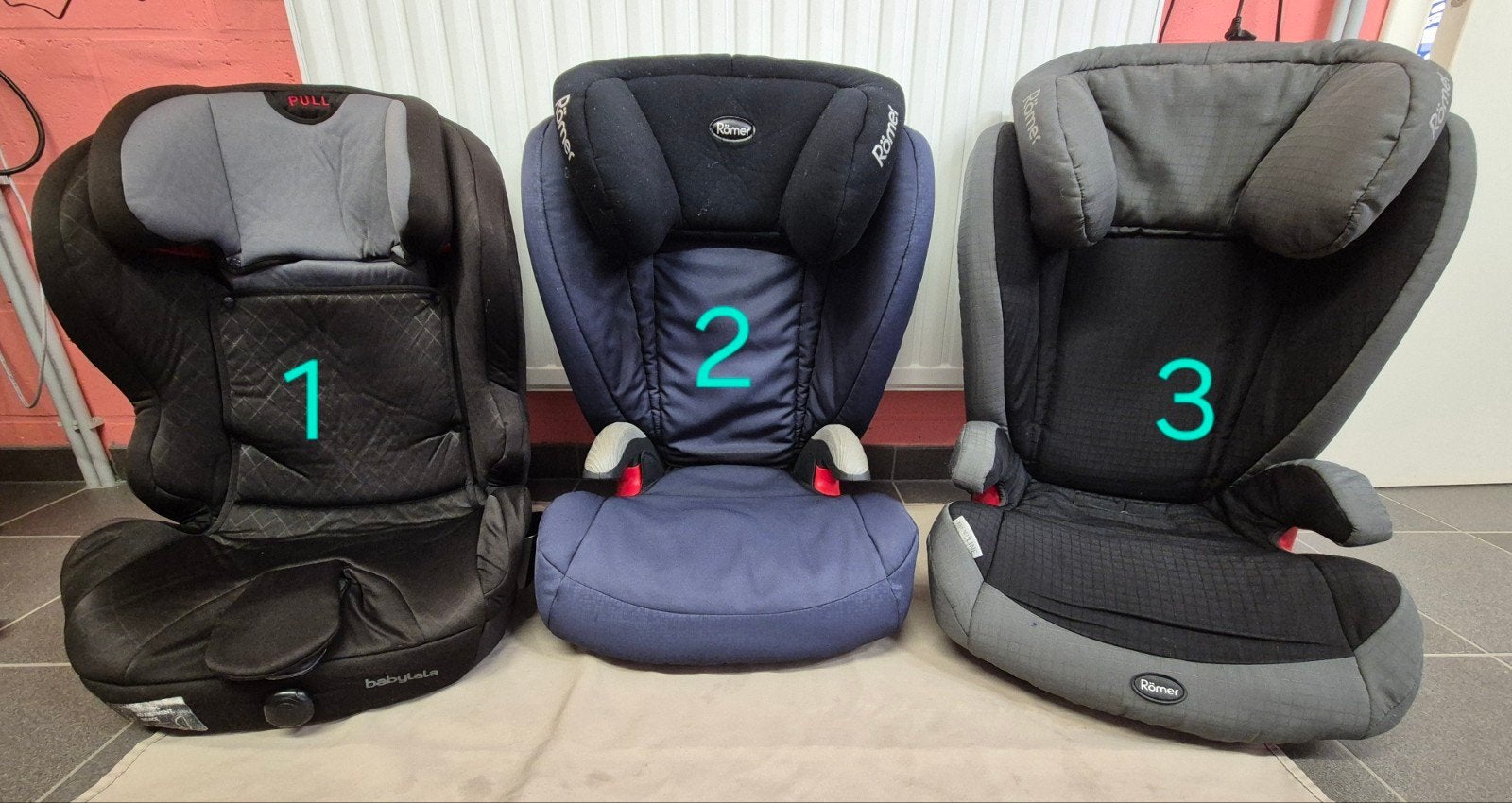 Sièges auto(x3), Kinderen en Baby's, Autostoeltjes, Isofix