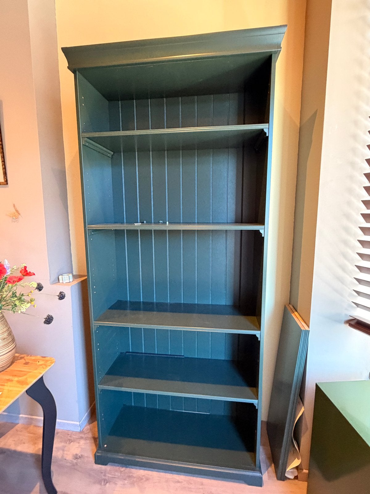 Prachtige IKEA LIATORP Boekenkast – Zeldzaam Donkergroen!, Huis en Inrichting, Ophalen, Zo goed als nieuw