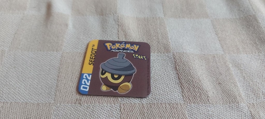 magneet speelgoed pokemon panini staks Seedot, Verzamelen, Ophalen of Verzenden, Nieuw