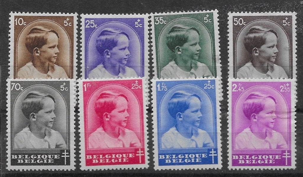 Belgium Mi nr 434-41 en parfait état avec autocollant, Enlèvement ou Envoi, Non oblitéré, Autocollant