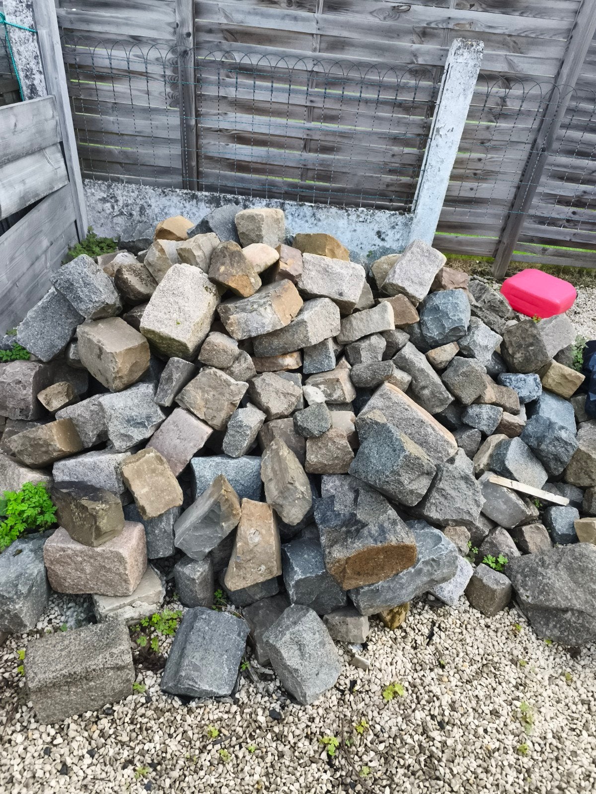 gratis kasseien, Ophalen