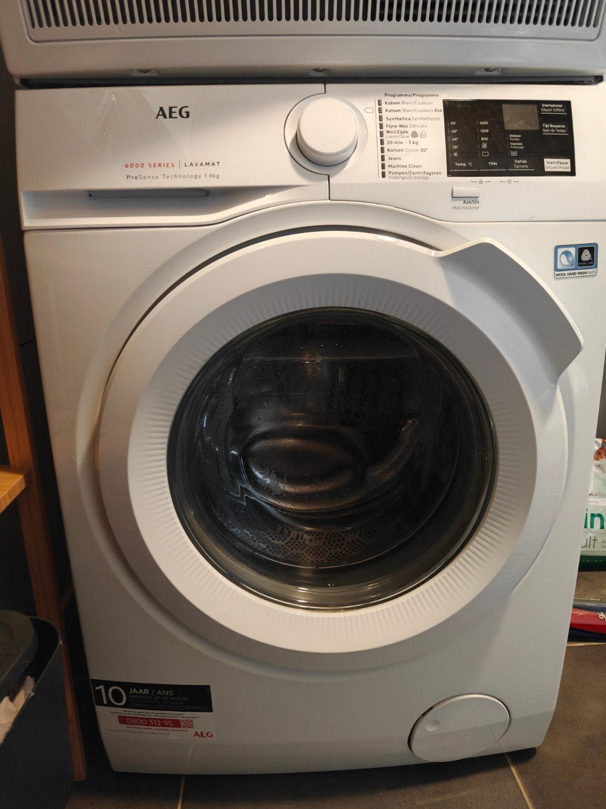 AEG wasmachine - 8kg, Ophalen