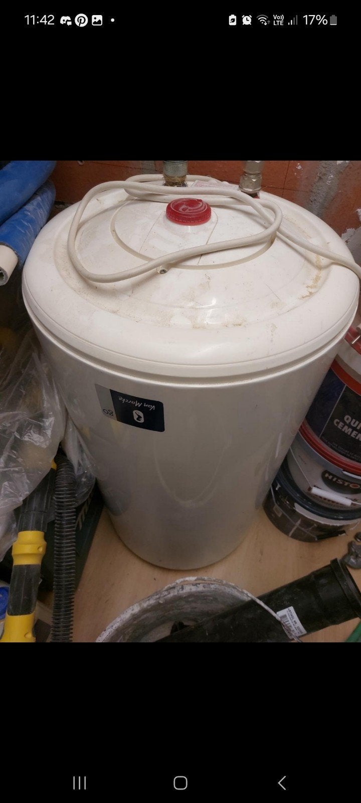 Van Marcke GO elektrische boiler van 80 liter, Ophalen, Gebruikt, 20 tot 100 liter, Boiler