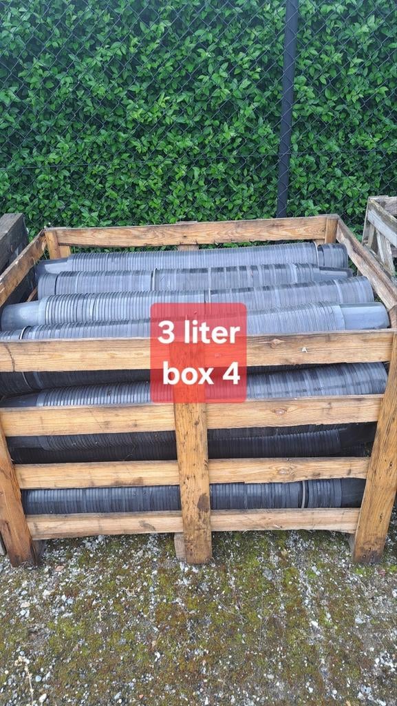 kweekpotten 3 liter en 5 liter. Zwart., Tuin en Terras, Kweekspullen, Gebruikt, Ophalen