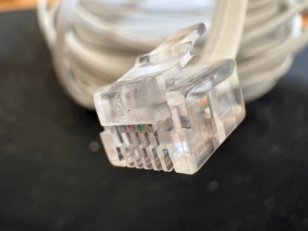 Câble RJ11 téléphone fixe., Télécoms, Enlèvement, Comme neuf