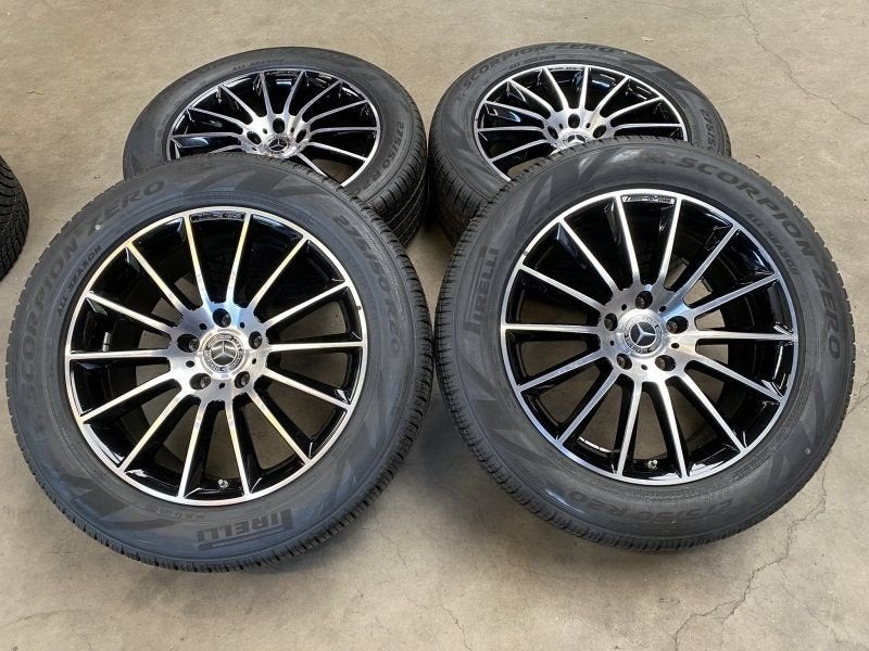 20 inch originele AMG velgen + 4 seizoenen banden MB G klass, Gebruikt, -, 275 mm, -