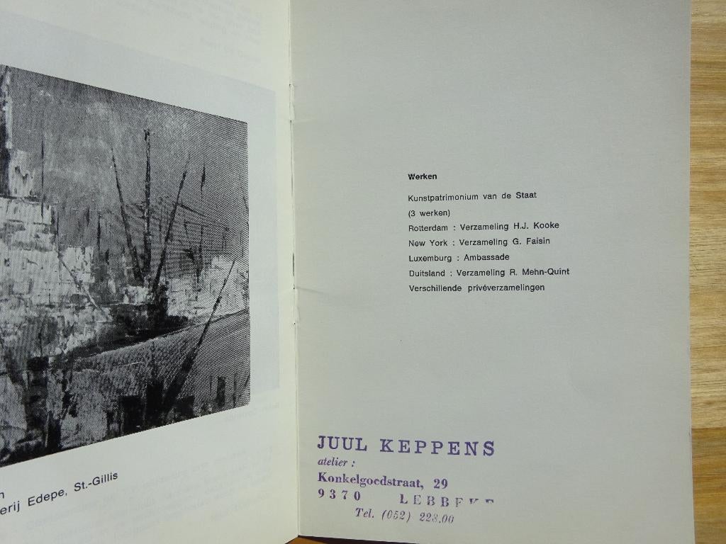 Juul Keppens 60, monografische brochure 1970, Boeken, Ophalen of Verzenden, Gelezen, Schilder- en Tekenkunst