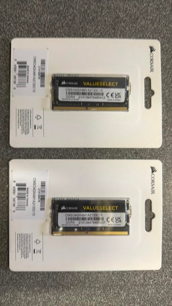 Corsair DDR4 Laptopgeheugen 8GB (2x4GB) 2133MHz SODIMM, Ophalen of Verzenden, Zo goed als nieuw, DDR4, Laptop