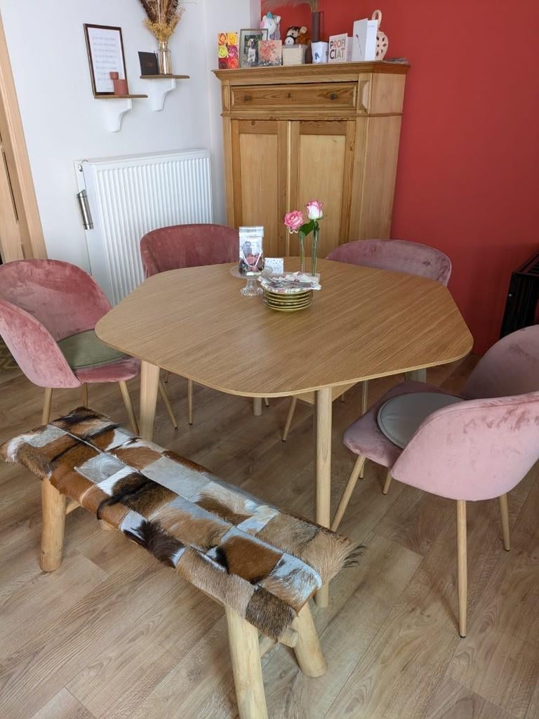 table à manger extensible en chêne pour 4 à 10 personnes, Maison & Meubles, Tables | Tables à manger, Comme neuf, Cinq personnes ou plus