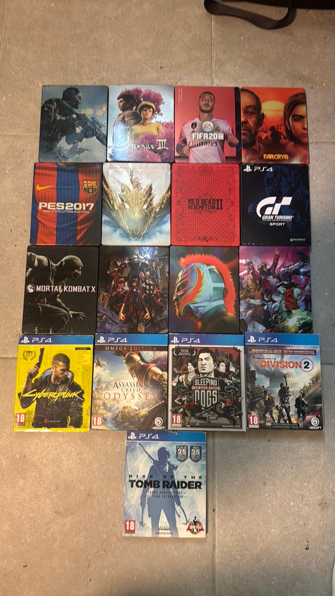 Metaal en bundel playstation4 games, Games en Spelcomputers, Games | Sony PlayStation 4, Zo goed als nieuw, Sport, Ophalen