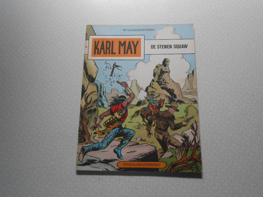 Karl may 38 De stenen squaw 1973 1 ste druk. 2 stickers., Livres, BD, Enlèvement ou Envoi, Willy Vandersteen, Une BD, Comme neuf