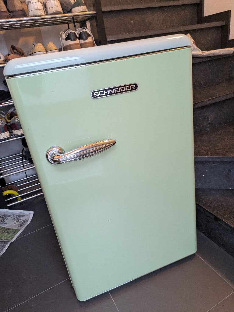 Retro koelkast - tafelmodel, Elektronische apparatuur, Koelkasten en IJskasten, 100 tot 150 liter, 45 tot 60 cm, Ophalen, 85 tot 120 cm