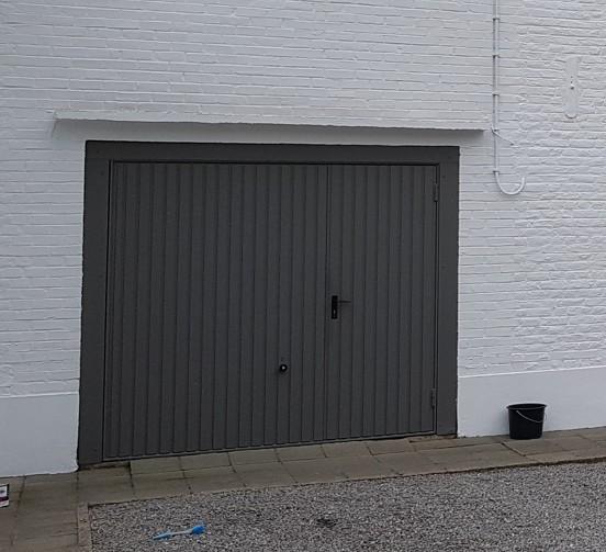 Porte de garage Hormann - fonctionnelle., Enlèvement, Utilisé, Gris
