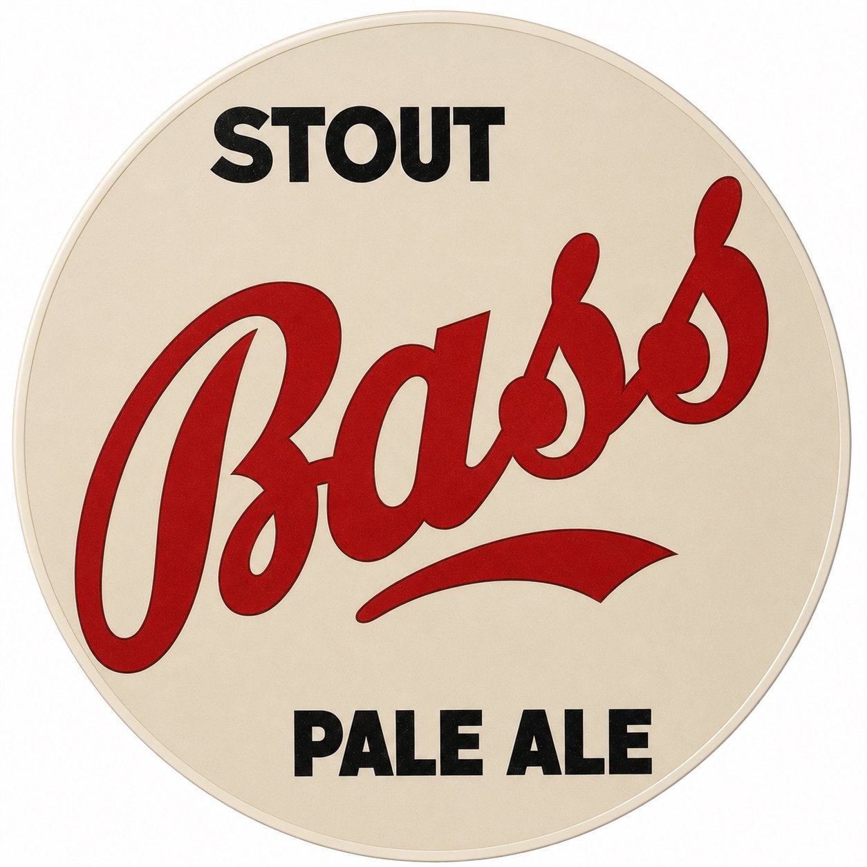 Panneau en métal Bass Pale Ale - Mancave vintage rétro, Enlèvement ou Envoi, Neuf, Panneau, Plaque ou Plaquette publicitaire, Autres marques
