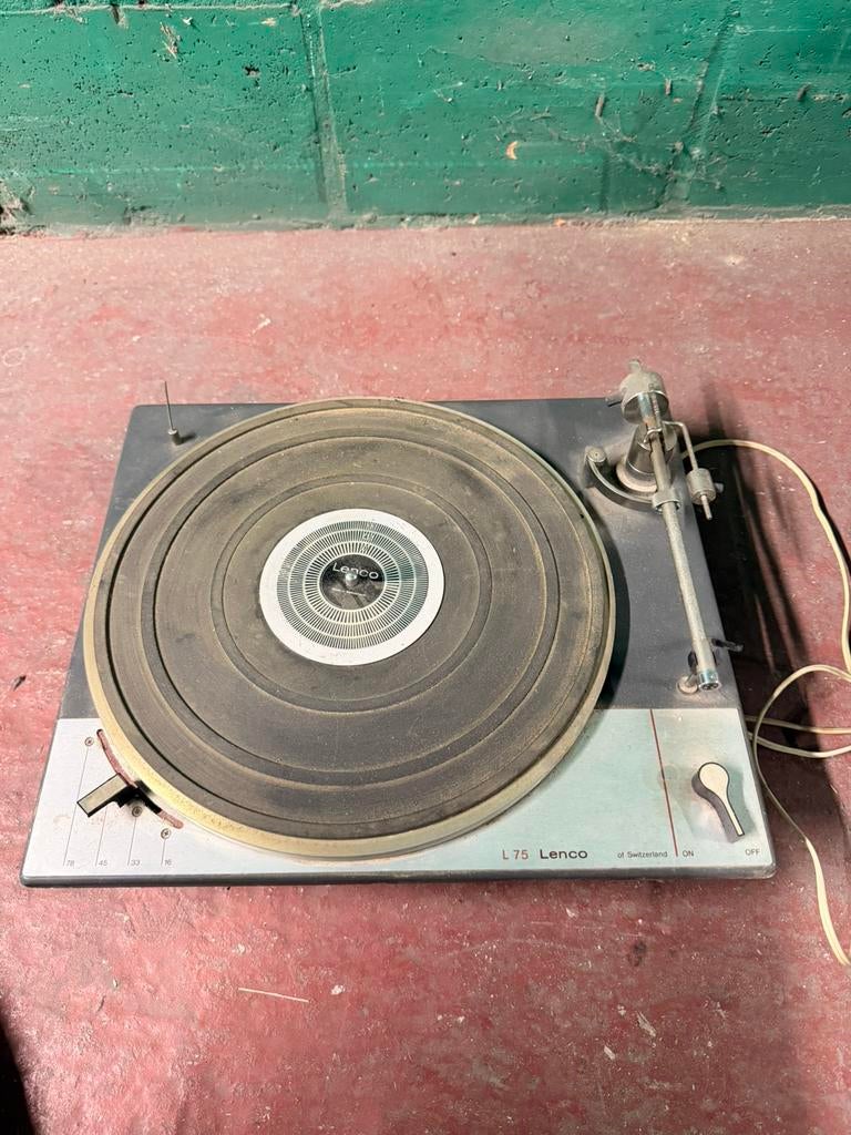 Lenco L75 zonder kast of naald, Enlèvement, Utilisé, Tourne-disque
