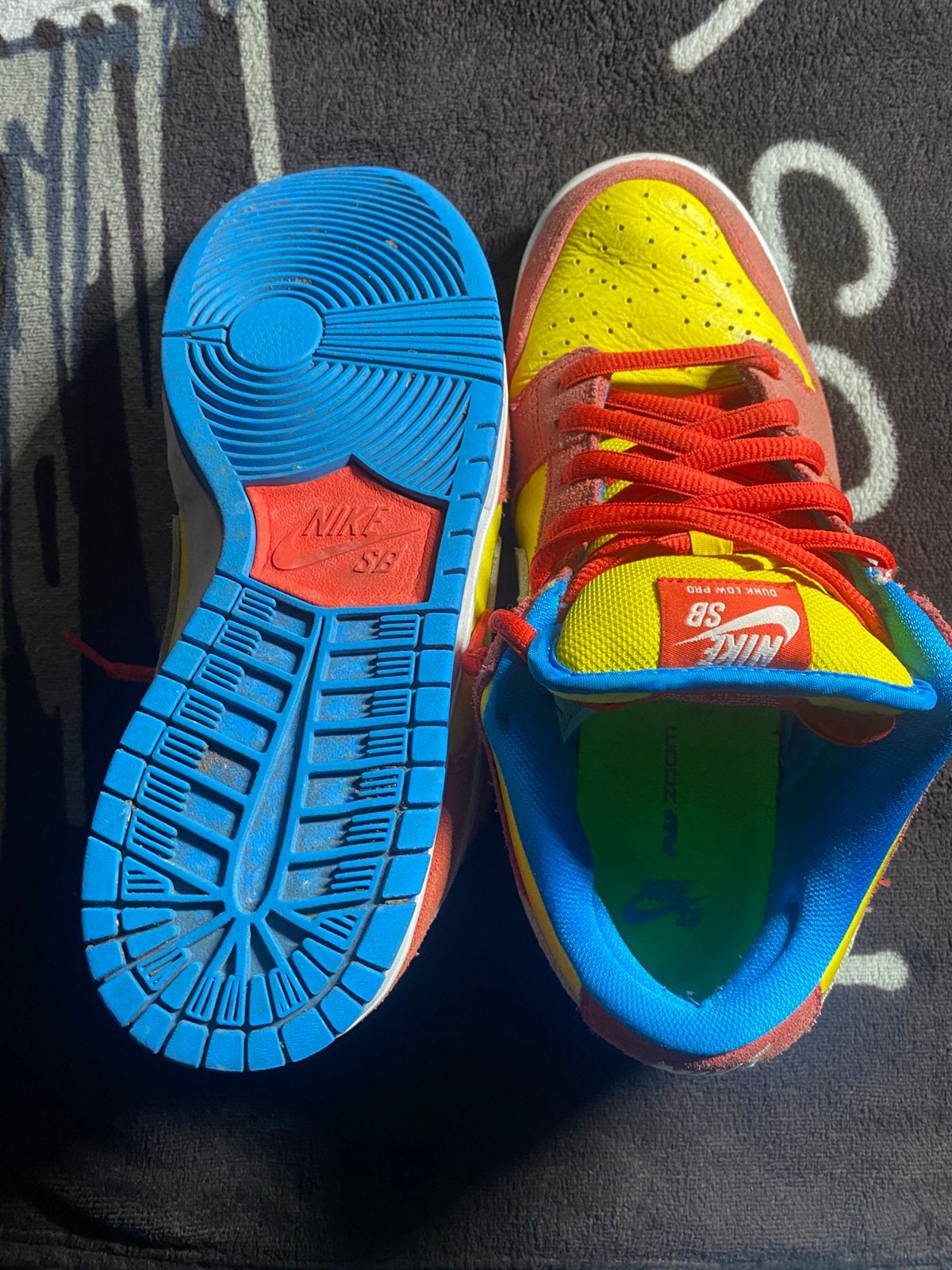 Nike bart simpson limiteds, Autres couleurs, Comme neuf, Enlèvement, Baskets