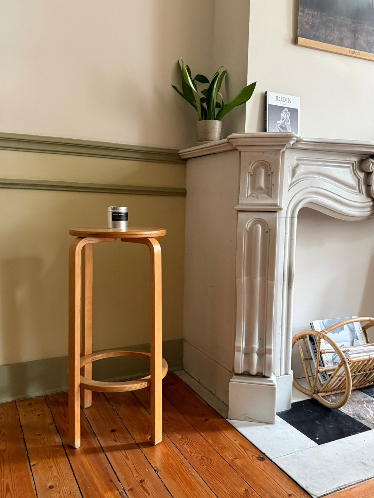 Tabouret vintage Aalvar Aalto, Huis en Inrichting, Ophalen, Gebruikt, Hout