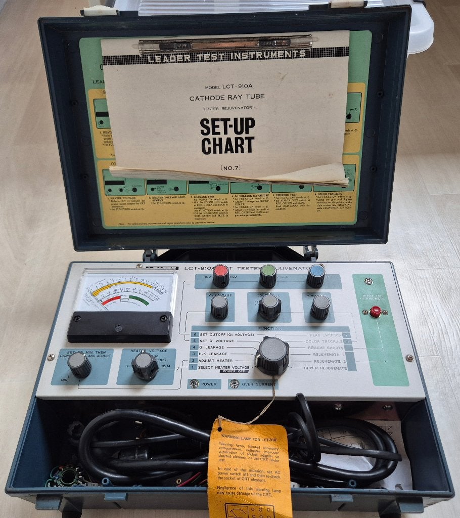 Vintage Leader LCT-910A CRT Tester / Rejuvenator (Jaren 70), Ophalen, Gebruikt