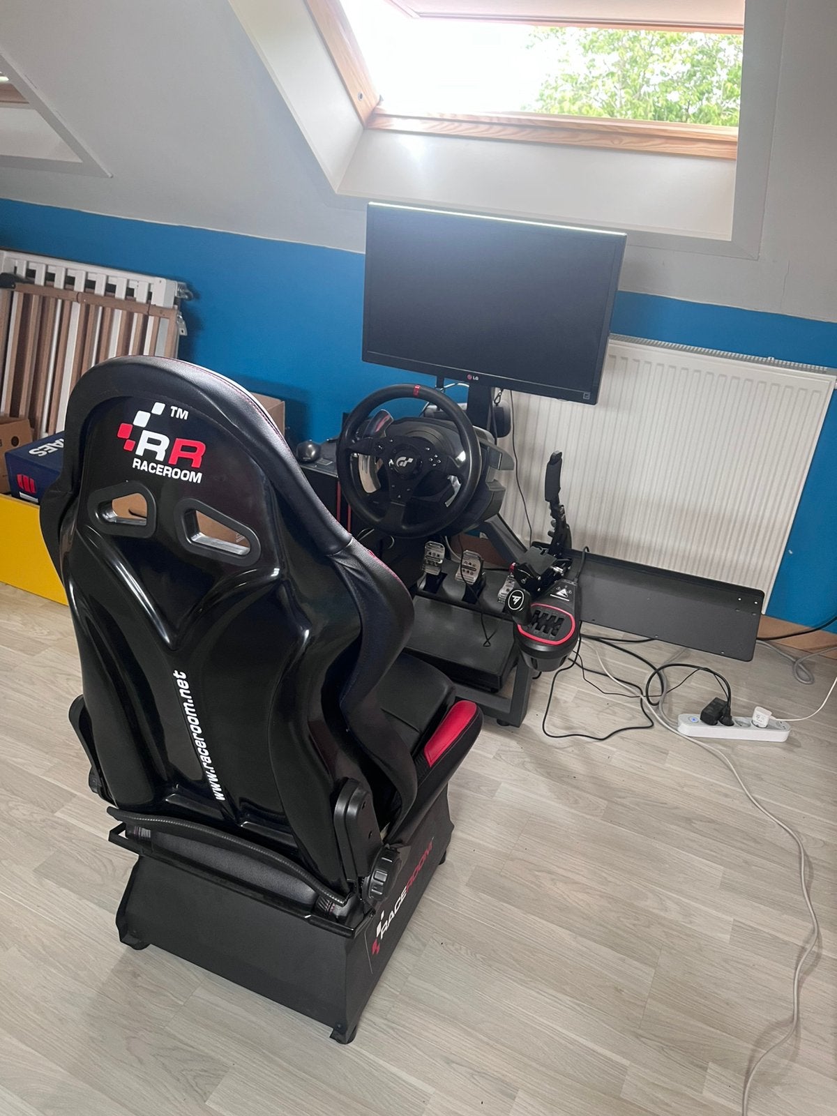 Race setup compleet, Games en Spelcomputers, Ophalen, Zo goed als nieuw, PC, Racestoel
