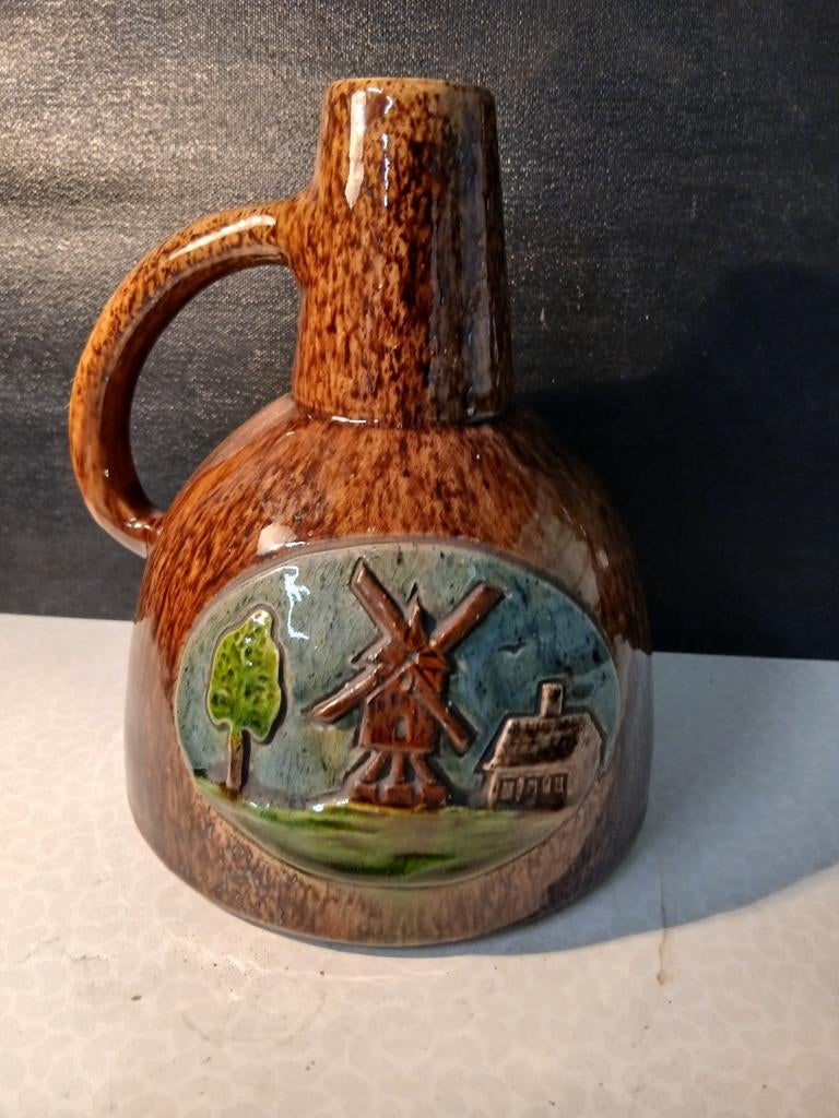 Vlaams aardewerk kruik molen, Antiek en Kunst, Antiek | Keramiek en Aardewerk, Ophalen