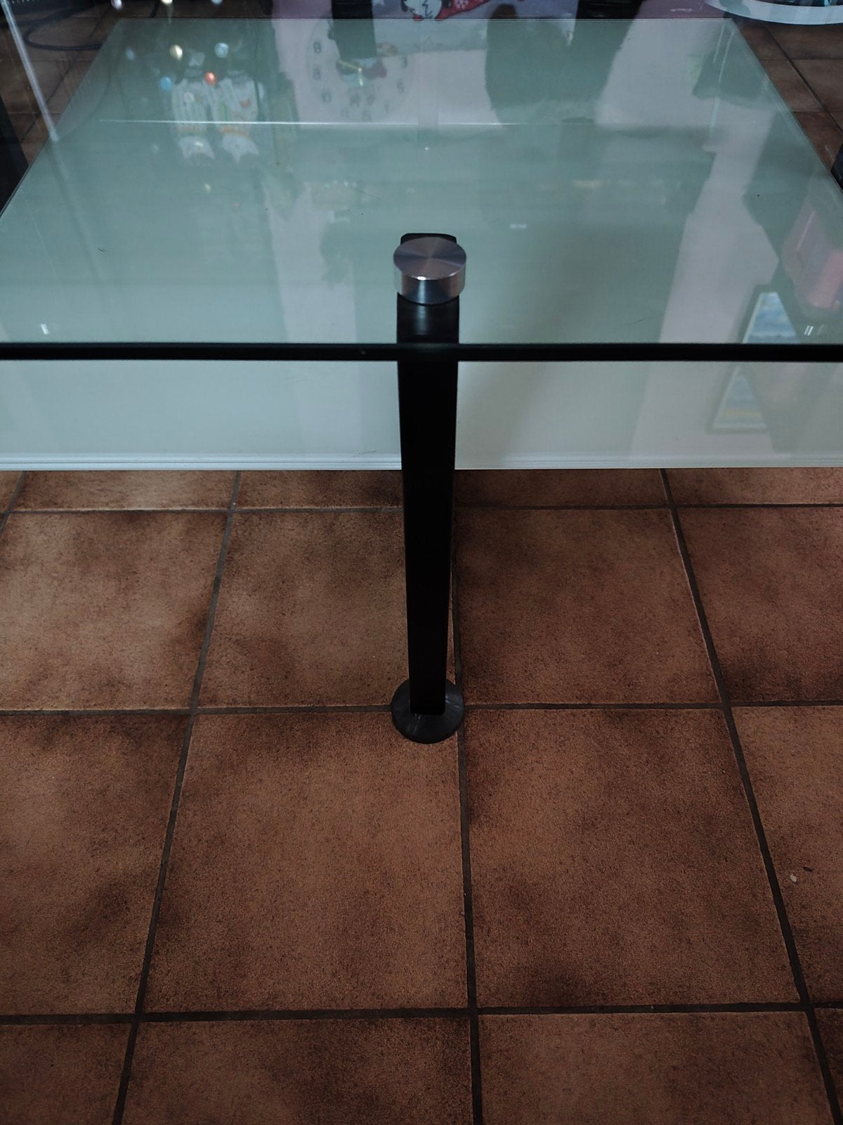 Table basse design en verre (double plateau) – 20 €, Maison & Meubles, Enlèvement, Verre