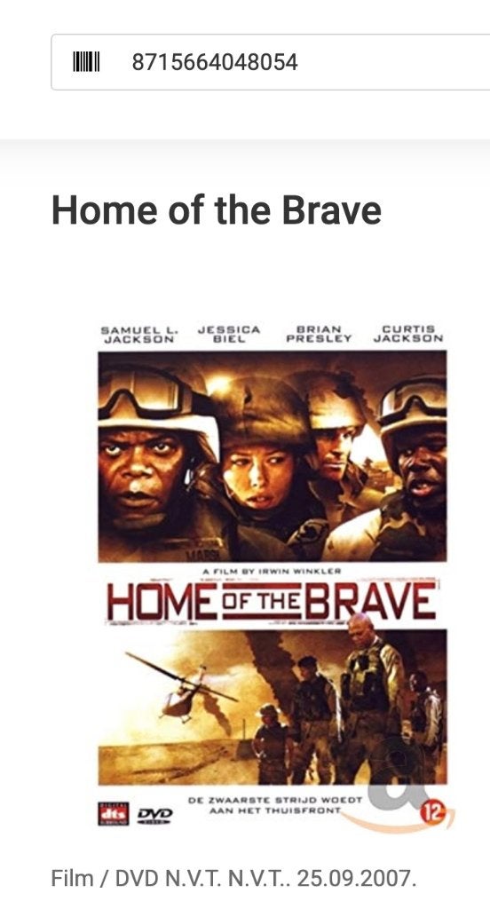 Psychologisch actiedrama op dvd Home of the Brave, Nederlands, Actie, Ophalen of Verzenden, Nieuw in verpakking