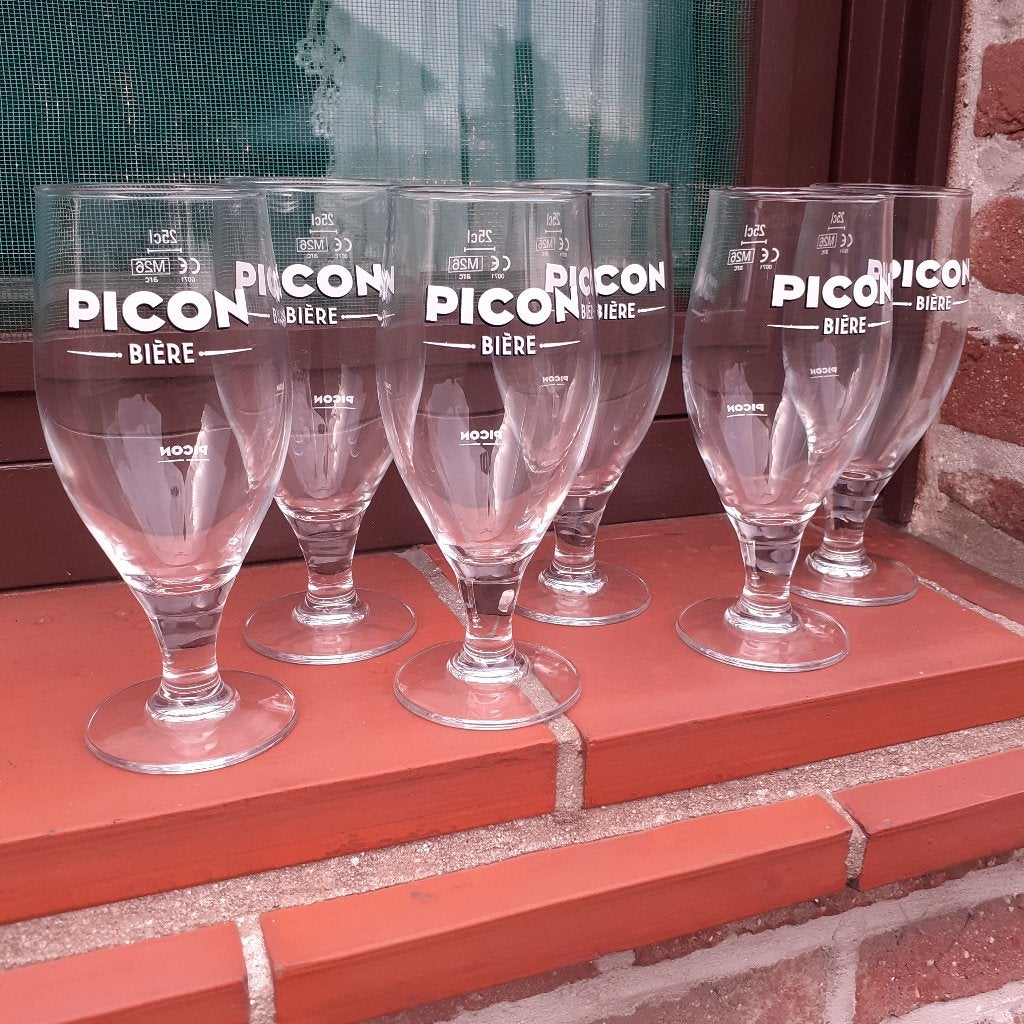 6 nieuwe picon biere glazen, Enlèvement ou Envoi, Neuf, Autres types