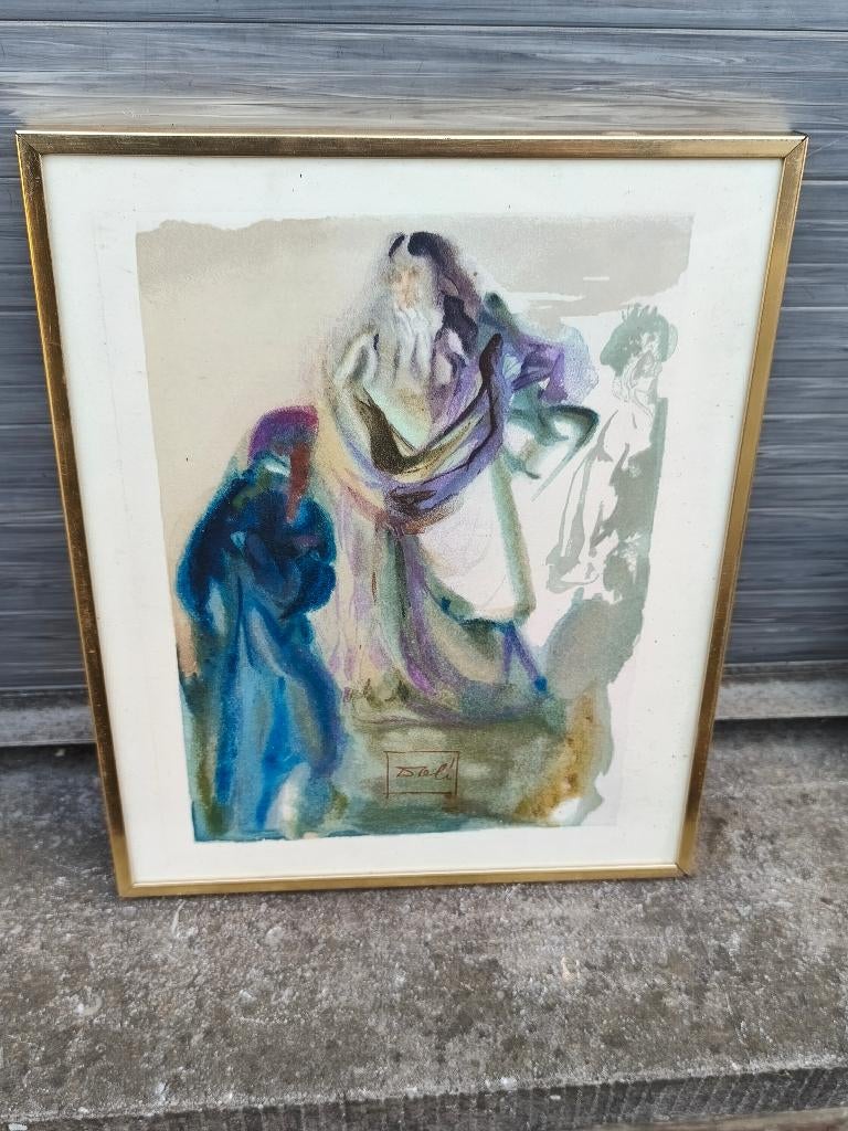 Lithographie signe Salvador Dali, Enlèvement ou Envoi