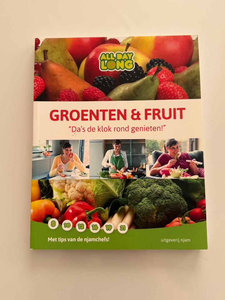 Groenten & Fruit – All Day Long | Uitgeverij NJAM, Uitgeverij njam, Ophalen of Verzenden, Zo goed als nieuw, Gezond koken