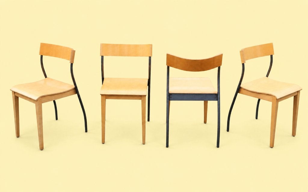 Vintage IKEA Nordisk stoelen - Tina Christense 1992, Ophalen, Gebruikt, Hout, Vijf, Zes of meer stoelen
