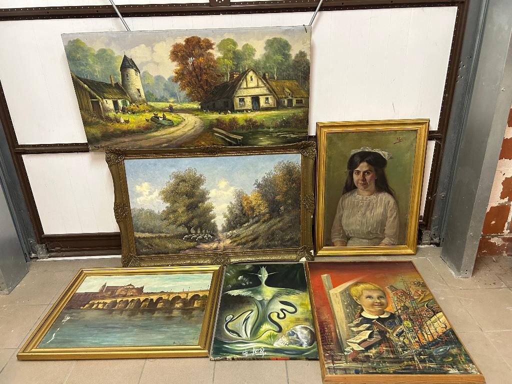 Set van 6 schilderijen!, Ophalen