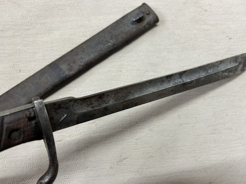 wo1 - Duitse Butcher bajonet - ex zaagtand - Durkopp, Enlèvement ou Envoi, Armée de terre, Couteau ou Poignard