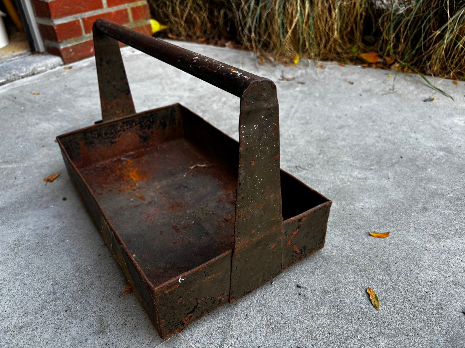 Metalen gereedschapskoffer industial look, Ophalen