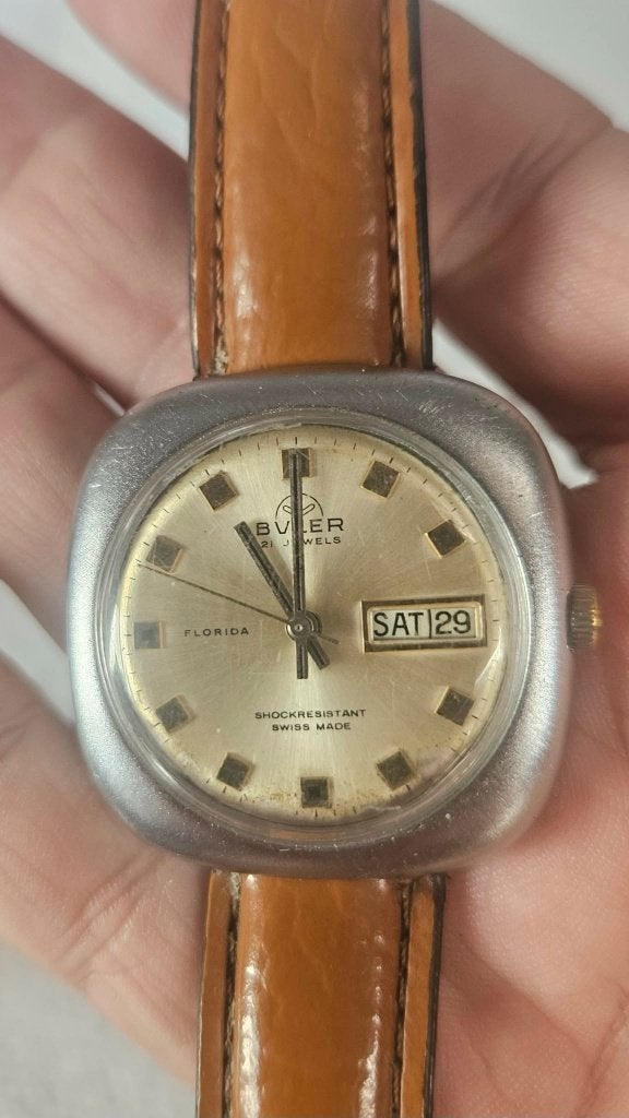 Montre Buler Florida Homme 21 Jewels Swiss Made (MW113), Enlèvement ou Envoi